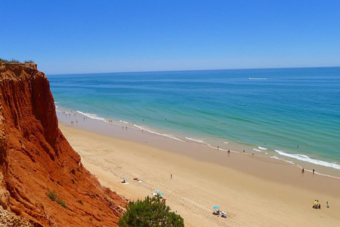 Algarve beach is a perfect spot for families