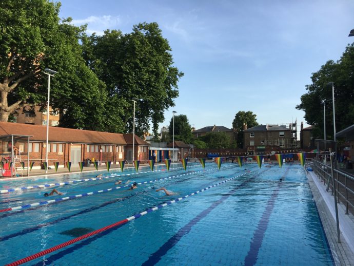 A great lido swimming pool in East London