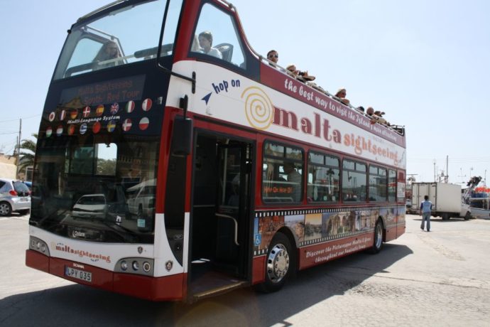 a great tour bus to visit Malta with kids