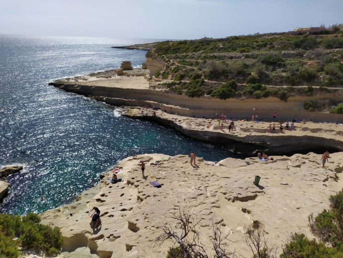 A natural pool to visit with family in Malta