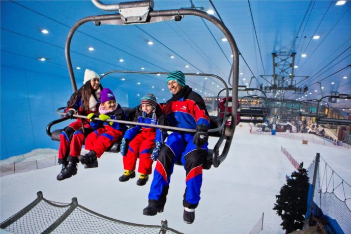 A ski centre in Dubai for families