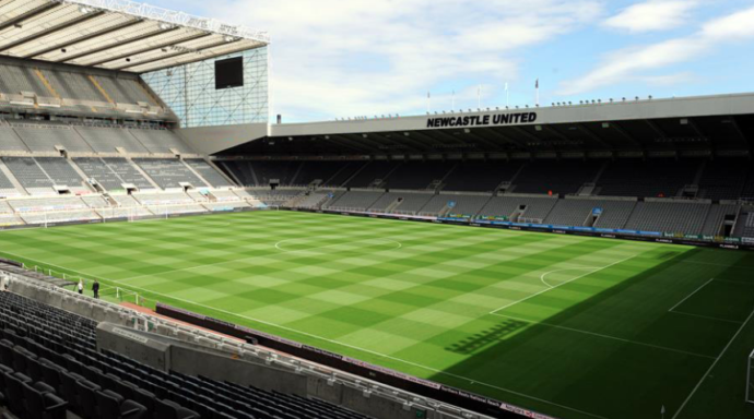 A football stadium in Newcastle to visit with family