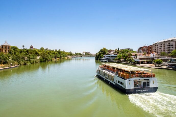 A boat river cruise to experience in Seville with children