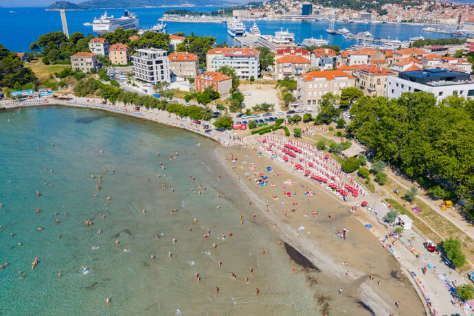 a great family friendly beach in Split