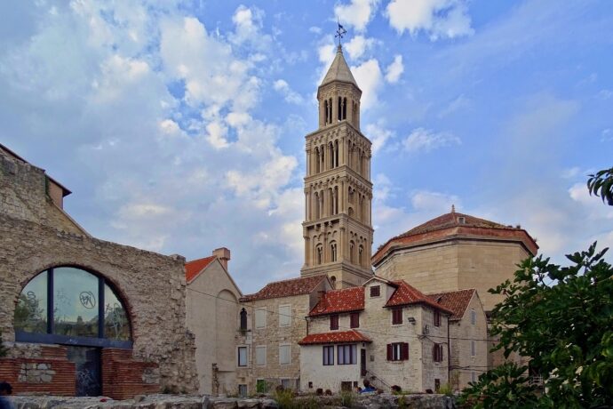 Explore the remains of Diocletian's Palace in Split with family