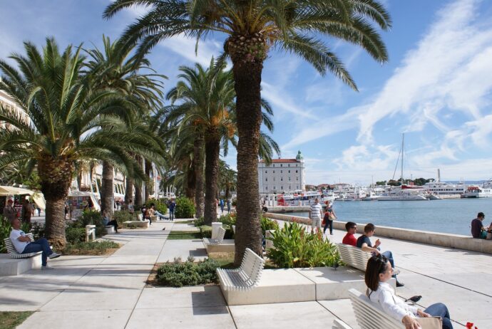 a nice stroll on Riva is a great activity to do in Split with kids