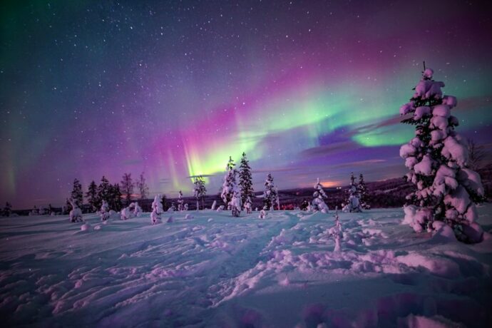 incredible northern lights spot in Lapland