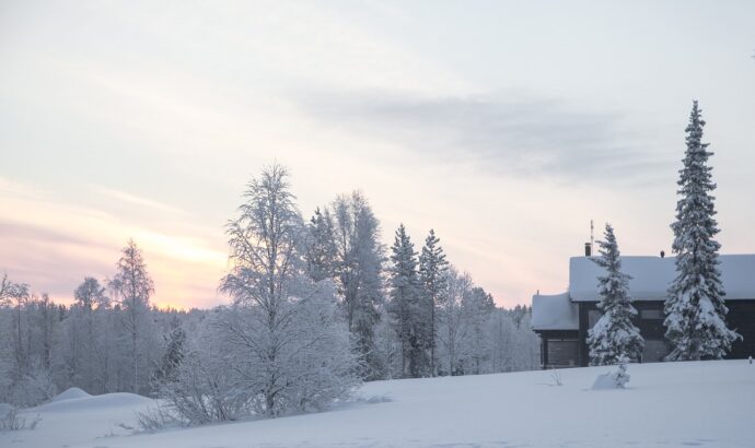 a mesmerising snowy landscape to spot in Lapland