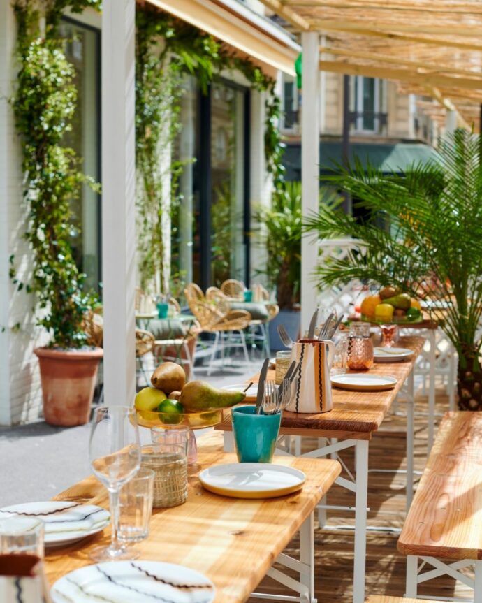 a top brunch to try with kids in Paris with a terrace